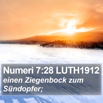 Numeri 7:28 LUTH1912 Bible Verse Image