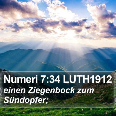 Numeri 7:34 LUTH1912 Bible Verse Image