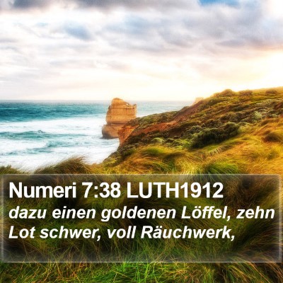 Numeri 7:38 LUTH1912 Bible Verse Image