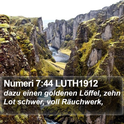 Numeri 7:44 LUTH1912 Bible Verse Image