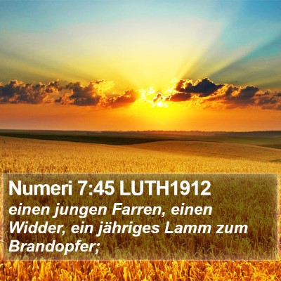 Numeri 7:45 LUTH1912 Bible Verse Image