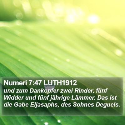 Numeri 7:47 LUTH1912 Bible Verse Image