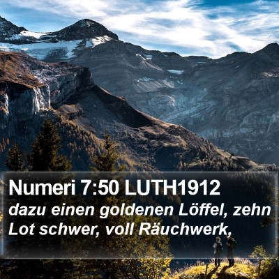 Numeri 7:50 LUTH1912 Bible Verse Image