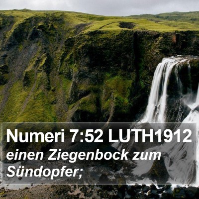 Numeri 7:52 LUTH1912 Bible Verse Image