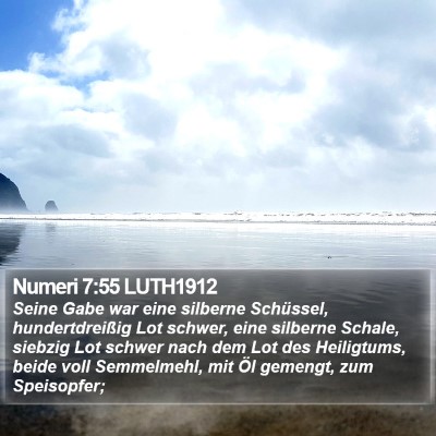Numeri 7:55 LUTH1912 Bible Verse Image