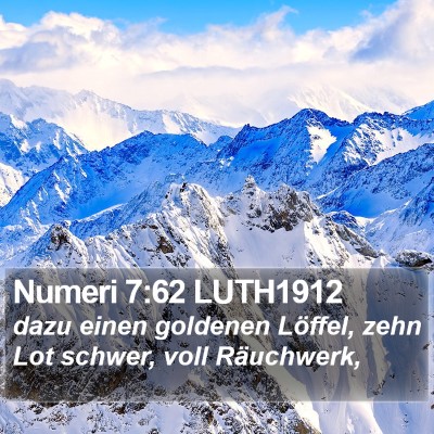 Numeri 7:62 LUTH1912 Bible Verse Image