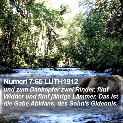 Numeri 7:65 LUTH1912 Bible Verse Image
