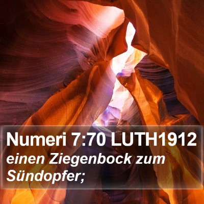 Numeri 7:70 LUTH1912 Bible Verse Image