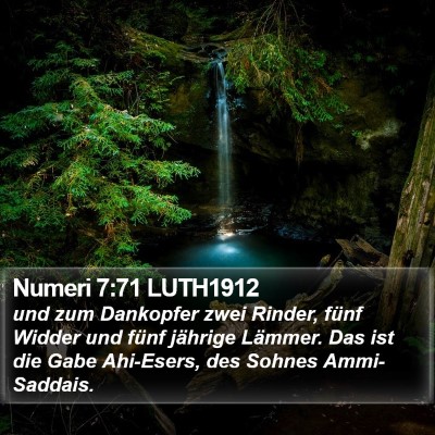 Numeri 7:71 LUTH1912 Bible Verse Image