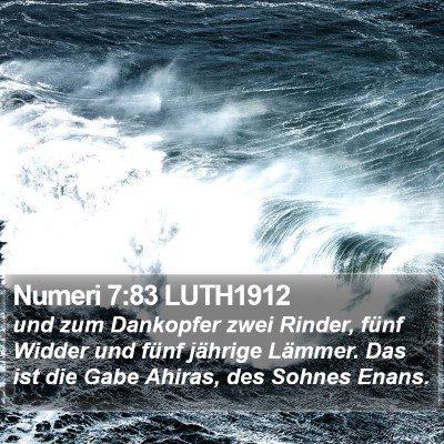 Numeri 7:83 LUTH1912 Bible Verse Image