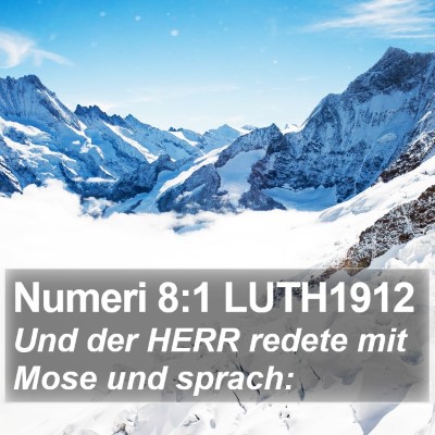 Numeri 8:1 LUTH1912 Bible Verse Image