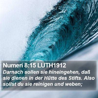 Numeri 8:15 LUTH1912 Bible Verse Image