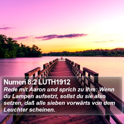 Numeri 8:2 LUTH1912 Bible Verse Image