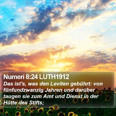 Numeri 8:24 LUTH1912 Bible Verse Image
