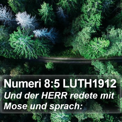 Numeri 8:5 LUTH1912 Bible Verse Image