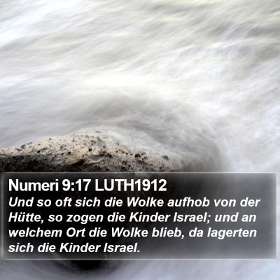 Numeri 9:17 LUTH1912 Bible Verse Image