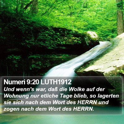 Numeri 9:20 LUTH1912 Bible Verse Image