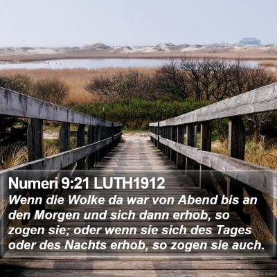 Numeri 9:21 LUTH1912 Bible Verse Image