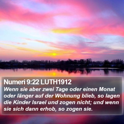 Numeri 9:22 LUTH1912 Bible Verse Image