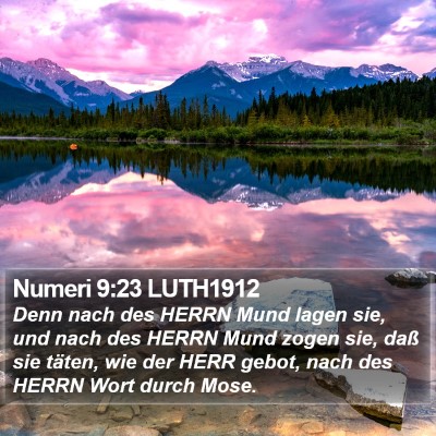 Numeri 9:23 LUTH1912 Bible Verse Image