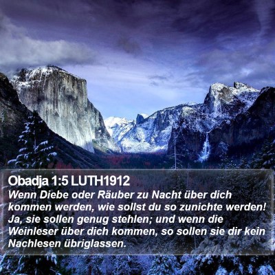 Obadja 1:5 LUTH1912 Bible Verse Image
