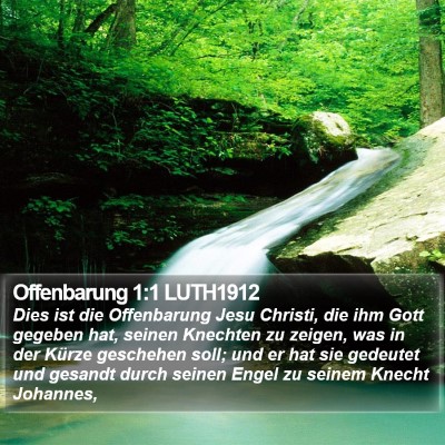 Offenbarung 1:1 LUTH1912 Bible Verse Image