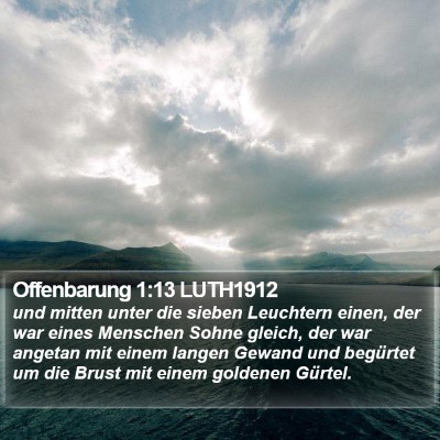 Offenbarung 1:13 LUTH1912 Bible Verse Image