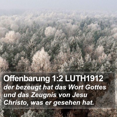Offenbarung 1:2 LUTH1912 Bible Verse Image