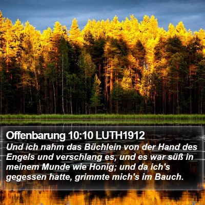 Offenbarung 10:10 LUTH1912 Bible Verse Image