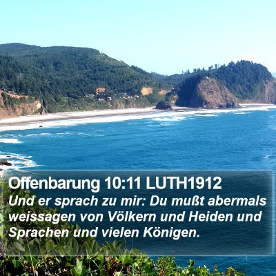 Offenbarung 10:11 LUTH1912 Bible Verse Image