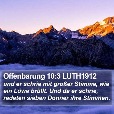Offenbarung 10:3 LUTH1912 Bible Verse Image