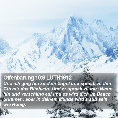Offenbarung 10:9 LUTH1912 Bible Verse Image