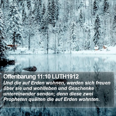 Offenbarung 11:10 LUTH1912 Bible Verse Image