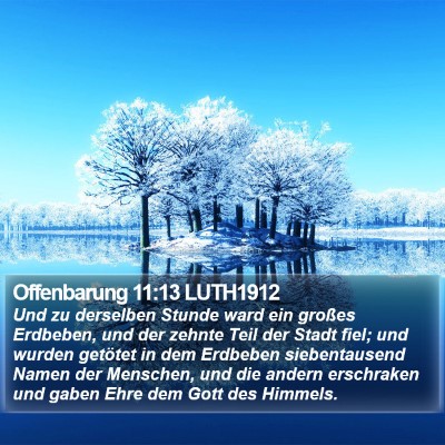 Offenbarung 11:13 LUTH1912 Bible Verse Image