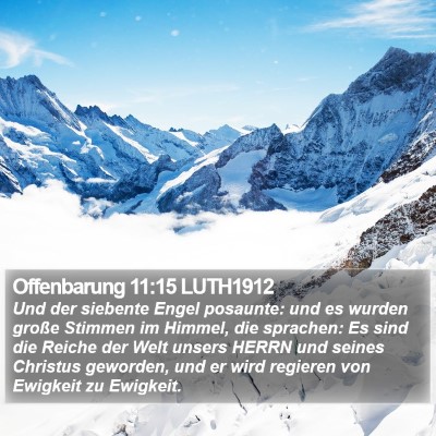 Offenbarung 11:15 LUTH1912 Bible Verse Image