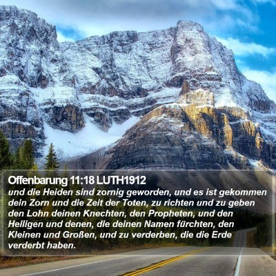 Offenbarung 11:18 LUTH1912 Bible Verse Image