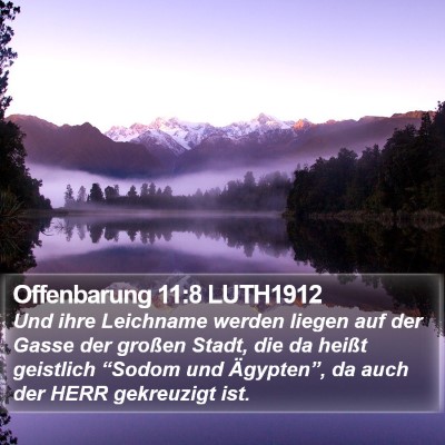 Offenbarung 11:8 LUTH1912 Bible Verse Image