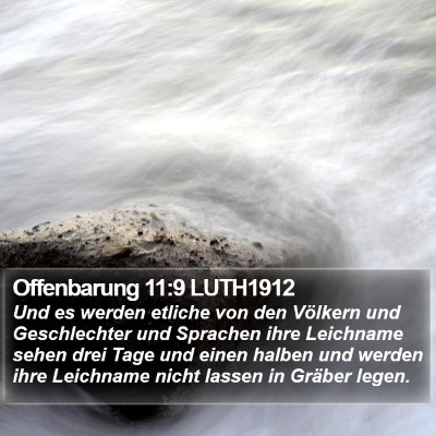 Offenbarung 11:9 LUTH1912 Bible Verse Image