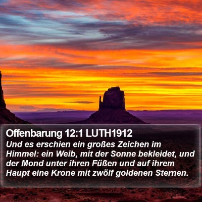 Offenbarung 12:1 LUTH1912 Bible Verse Image