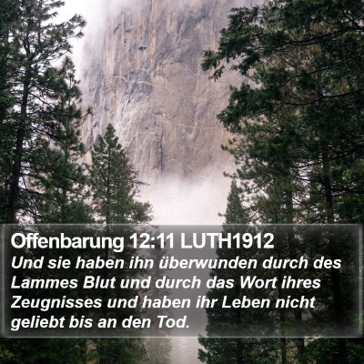 Offenbarung 12:11 LUTH1912 Bible Verse Image