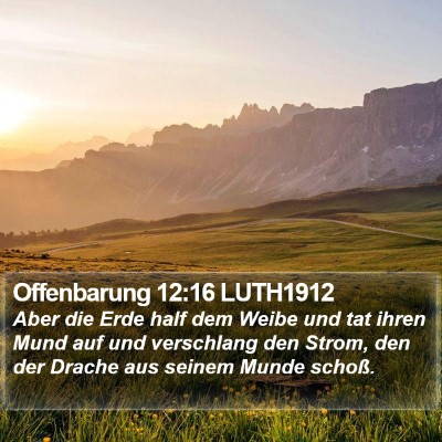 Offenbarung 12:16 LUTH1912 Bible Verse Image