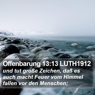 Offenbarung 13:13 LUTH1912 Bible Verse Image