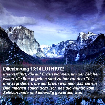 Offenbarung 13:14 LUTH1912 Bible Verse Image