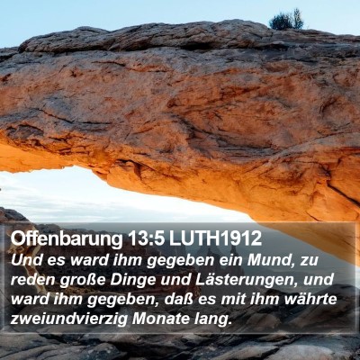 Offenbarung 13:5 LUTH1912 Bible Verse Image