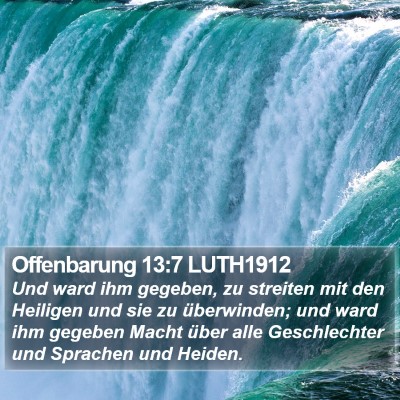 Offenbarung 13:7 LUTH1912 Bible Verse Image