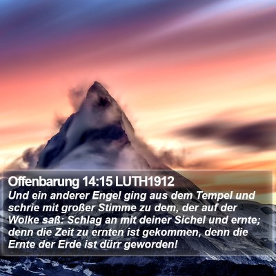 Offenbarung 14:15 LUTH1912 Bible Verse Image