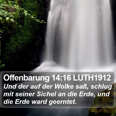 Offenbarung 14:16 LUTH1912 Bible Verse Image