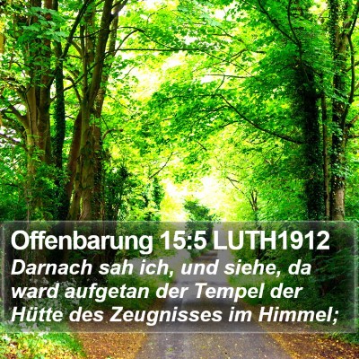 Offenbarung 15:5 LUTH1912 Bible Verse Image