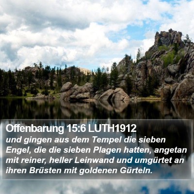 Offenbarung 15:6 LUTH1912 Bible Verse Image