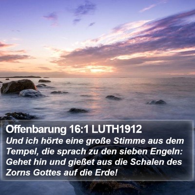 Offenbarung 16:1 LUTH1912 Bible Verse Image